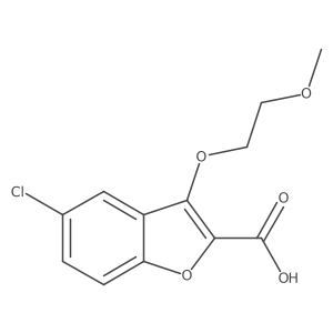 5-Chloro-3-(2-methoxyethoxy)benzofuran-2-carboxylic acid Structure