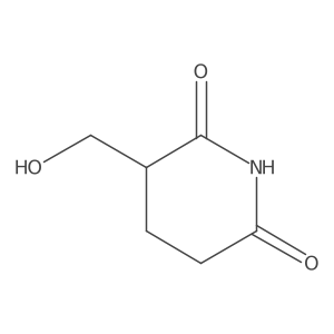3-(Hydroxymethyl)piperidine-2,6-dione结构式