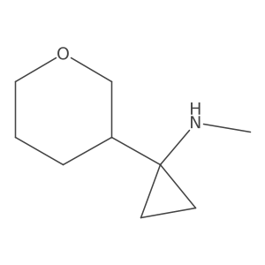 N-methyl-1-(oxan-3-yl)cyclopropan-1-amine Structure