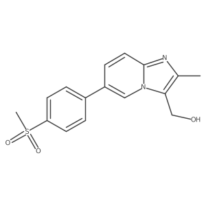 [2-Methyl-6-(4-methylsulfonylphenyl)imidazo[1,2-a]pyridin-3-yl]methanol Structure