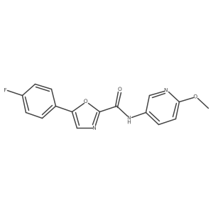 5-(4-fluorophenyl)-N-(6-methoxypyridin-3-yl)oxazole-2-carboxamide Structure