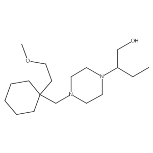 2-(4-{[1-(2-Methoxyethyl)cyclohexyl]methyl}piperazin-1-yl)butan-1-ol Structure