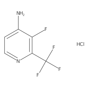 3-Fluoro-2-(trifluoromethyl)pyridin-4-amine hydrochloride结构式