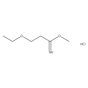 Methyl 3-ethoxypropanecarboximidate hydrochloride Structure