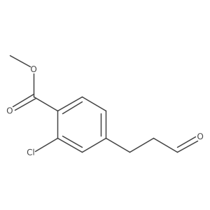 Methyl 2-chloro-4-(3-oxopropyl)benzoate Structure