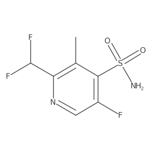 2-(Difluoromethyl)-5-fluoro-3-methylpyridine-4-sulfonamide Structure