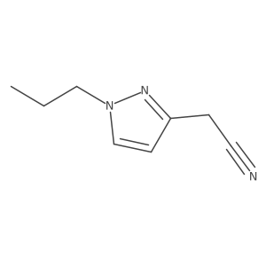 2-(1-Propyl-1H-pyrazol-3-yl)acetonitrile结构式
