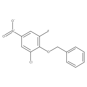 2-(Benzyloxy)-1-chloro-3-fluoro-5-nitrobenzene Structure