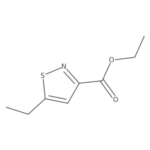 Ethyl 5-ethyl-3-isothiazolecarboxylate Structure