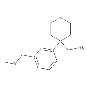 {1-[3-(Methoxymethyl)phenyl]cyclohexyl}methanamine Structure