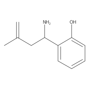 Phenol, 2-[(1R)-1-amino-3-methyl-3-buten-1-yl]-结构式