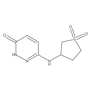 3-((6-Hydroxypyridazin-3-yl)amino)tetrahydrothiophene 1,1-dioxide Structure