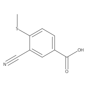 3-Cyano-4-(methylthio)benzoic acid结构式