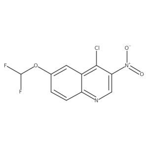 4-Chloro-6-(difluoromethoxy)-3-nitroquinoline Structure