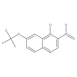 4-Chloro-3-nitro-6-(trifluoromethoxy)quinoline Structure