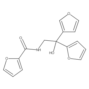 N-[2-(furan-2-yl)-2-(furan-3-yl)-2-hydroxyethyl]furan-2-carboxamide结构式