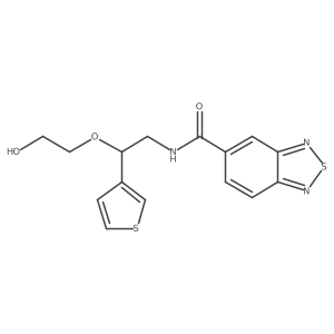 N-(2-(2-hydroxyethoxy)-2-(thiophen-3-yl)ethyl)benzo[c][1,2,5]thiadiazole-5-carboxamide Structure