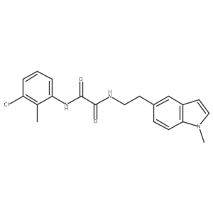 N1-(3-chloro-2-methylphenyl)-N2-(2-(1-methyl-1H-indol-5-yl)ethyl)oxalamide Structure