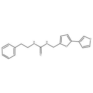 1-([2,3'-Bifuran]-5-ylmethyl)-3-phenethylurea Structure