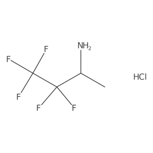 3,3,4,4,4-Pentafluorobutan-2-amine hydrochloride Structure