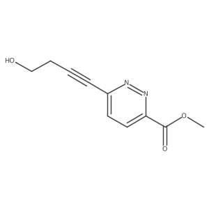 Methyl 6-(4-hydroxybut-1-yn-1-yl)pyridazine-3-carboxylate Structure