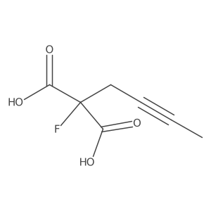 2-(But-2-yn-1-yl)-2-fluoropropanedioic acid结构式