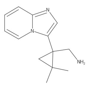 (1-{Imidazo[1,2-a]pyridin-3-yl}-2,2-dimethylcyclopropyl)methanamine Structure