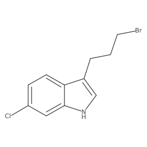 3-(3-bromopropyl)-6-chloro-1H-indole Structure