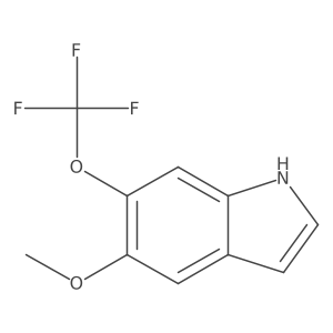 5-Methoxy-6-(trifluoromethoxy)-1H-indole结构式