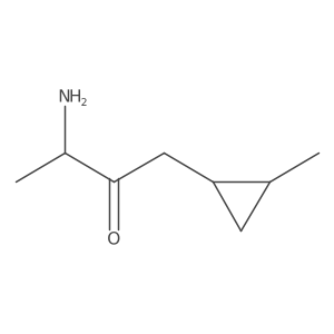 (3S)-3-amino-1-(2-methylcyclopropyl)butan-2-one结构式
