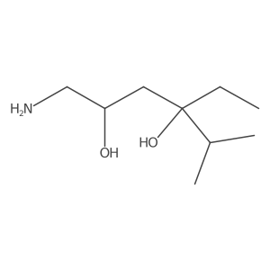 1-Amino-4-ethyl-5-methylhexane-2,4-diol结构式