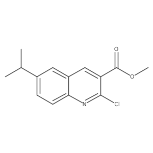 Methyl 2-chloro-6-(propan-2-yl)quinoline-3-carboxylate结构式