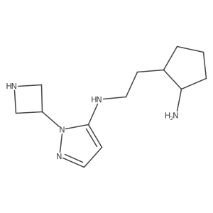 N-[2-(2-aminocyclopentyl)ethyl]-1-(azetidin-3-yl)-1H-pyrazol-5-amine Structure