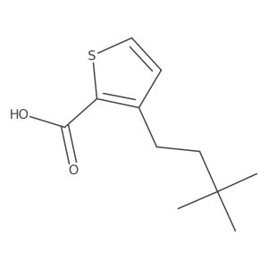 3-(3,3-Dimethylbutyl)thiophene-2-carboxylic acid结构式