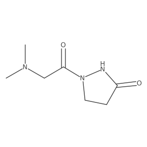 1-[2-(Dimethylamino)acetyl]pyrazolidin-3-one Structure