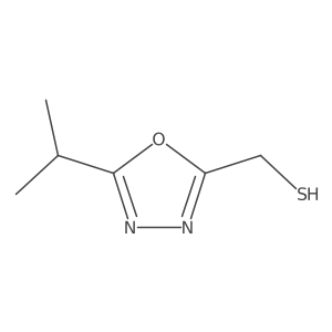 [5-(Propan-2-yl)-1,3,4-oxadiazol-2-yl]methanethiol结构式