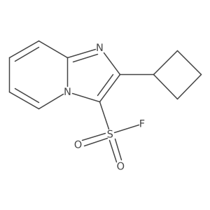 2-Cyclobutylimidazo[1,2-a]pyridine-3-sulfonyl fluoride结构式