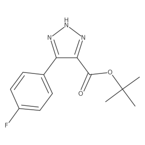 tert-butyl 5-(4-fluorophenyl)-1H-1,2,3-triazole-4-carboxylate Structure