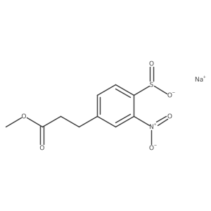 Sodium 4-(3-methoxy-3-oxopropyl)-2-nitrobenzene-1-sulfinate Structure