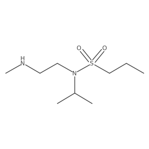 N-[2-(methylamino)ethyl]-N-(propan-2-yl)propane-1-sulfonamide结构式
