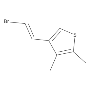 4-(2-Bromoethenyl)-2,3-dimethylthiophene Structure