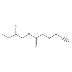 2-Bromobutyl 2-[(cyanomethyl)sulfanyl]acetate Structure