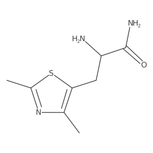 2-Amino-3-(dimethyl-1,3-thiazol-5-yl)propanamide结构式