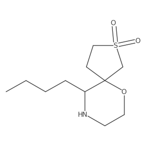 10-Butyl-6-oxa-2lambda6-thia-9-azaspiro[4.5]decane-2,2-dione Structure