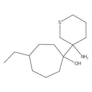 1-(3-Aminothian-3-yl)-4-ethylcycloheptan-1-ol Structure