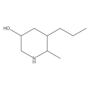 6-Methyl-5-propylpiperidin-3-ol结构式