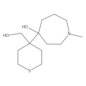 4-[4-(Hydroxymethyl)thian-4-yl]-1-methylazepan-4-ol Structure