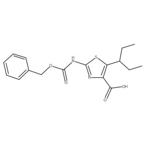 2-{[(Benzyloxy)carbonyl]amino}-5-(pentan-3-yl)-1,3-thiazole-4-carboxylic acid Structure