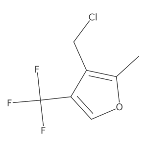 3-(Chloromethyl)-2-methyl-4-(trifluoromethyl)furan Structure