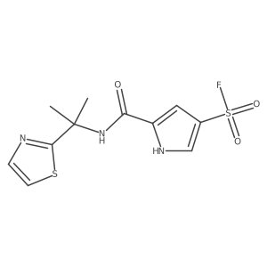 5-{[2-(1,3-Thiazol-2-yl)propan-2-yl]carbamoyl}-1h-pyrrole-3-sulfonyl fluoride Structure